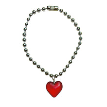 Load image into Gallery viewer, Heart of Glass Stainless Steel Ball Chain Choker/Necklace