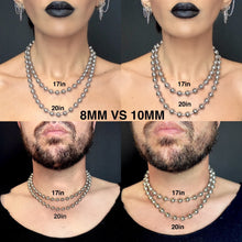 Load image into Gallery viewer, Heart of Glass Stainless Steel Ball Chain Choker/Necklace