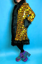 Load image into Gallery viewer, Long Cosmic Gold Star Coat *MADE TO ORDER*
