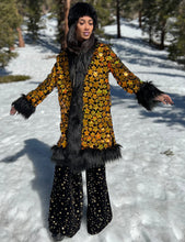 Load image into Gallery viewer, Long Cosmic Gold Star Coat *MADE TO ORDER*