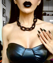 Load image into Gallery viewer, Wednesday Inspired Acrylic Chain Chokers