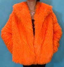 Load image into Gallery viewer, Orange Fungi Collar Coat *READY TO SHIP!*