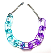 Load image into Gallery viewer, Half & half Colored Acrylic Chain Chokers