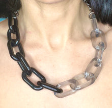 Load image into Gallery viewer, Half & half Colored Acrylic Chain Chokers