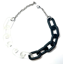 Load image into Gallery viewer, Half &amp; half Colored Acrylic Chain Chokers
