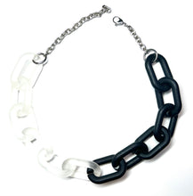 Load image into Gallery viewer, Half & half Colored Acrylic Chain Chokers