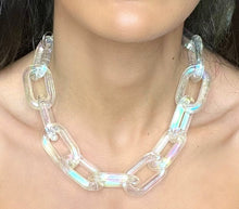 Load image into Gallery viewer, Holographic Acrylic Chain Choker/Necklace
