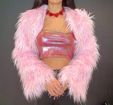 Load image into Gallery viewer, Baby Pink Hearts Bolero Coat