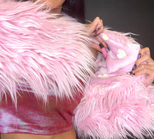 Load image into Gallery viewer, Baby Pink Hearts Bolero Coat