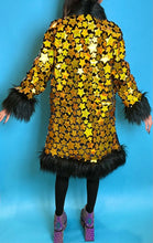 Load image into Gallery viewer, Long Cosmic Gold Star Coat *MADE TO ORDER*