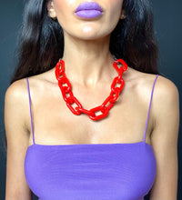 Load image into Gallery viewer, Solid Color Acrylic Chain Choker/Necklace