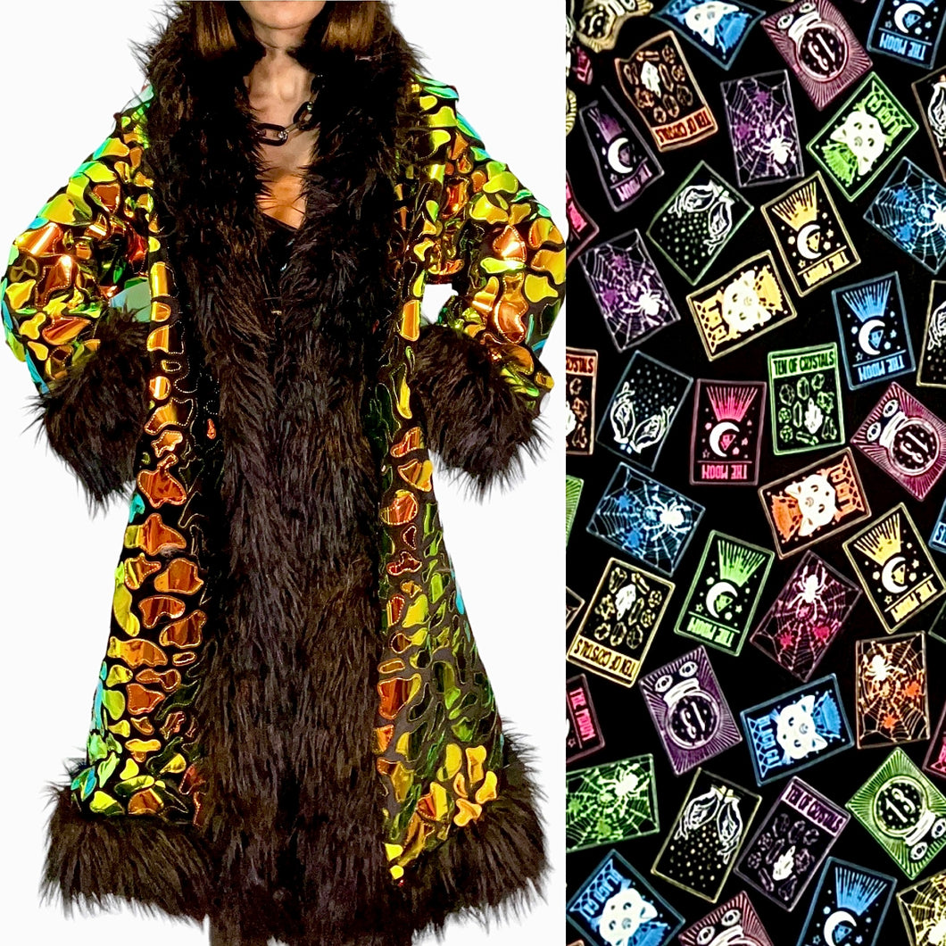 Long Holo Lava Tarot Coat *READY TO SHIP!*