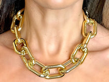 Load image into Gallery viewer, Chrome Acrylic Chain Choker/Necklace
