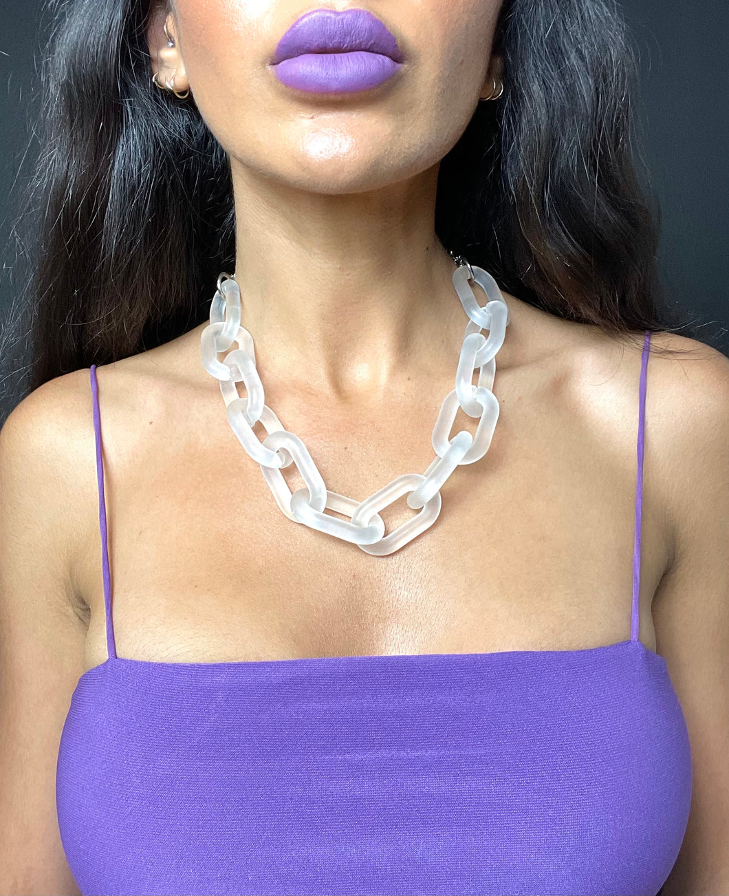 Frost Acrylic Chain Choker/Necklace