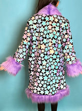 Load image into Gallery viewer, Long Pastel Cosmic Star with Purple Faux fur &amp; Soft Lining
