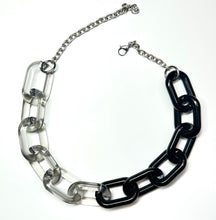 Load image into Gallery viewer, Half &amp; half Colored Acrylic Chain Chokers
