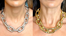 Load image into Gallery viewer, Chrome Acrylic Chain Choker/Necklace
