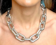 Load image into Gallery viewer, Chrome Acrylic Chain Choker/Necklace

