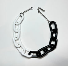 Load image into Gallery viewer, Half &amp; half Colored Acrylic Chain Chokers
