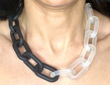 Load image into Gallery viewer, Half &amp; half Colored Acrylic Chain Chokers
