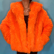Load image into Gallery viewer, Orange Fungi Collar Coat
