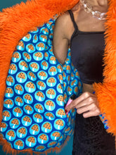 Load image into Gallery viewer, Orange Fungi Collar Coat *READY TO SHIP!*
